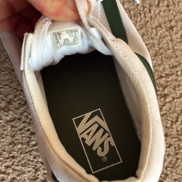 Vans White and Green Platform Shoes - Picture 3 of 7